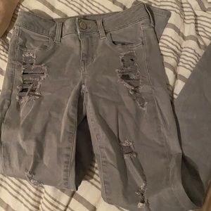Grey American eagle jeans